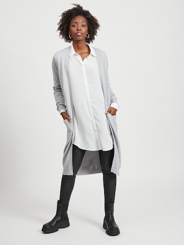 VILA Knitted coat 'Ril' in Grey: front