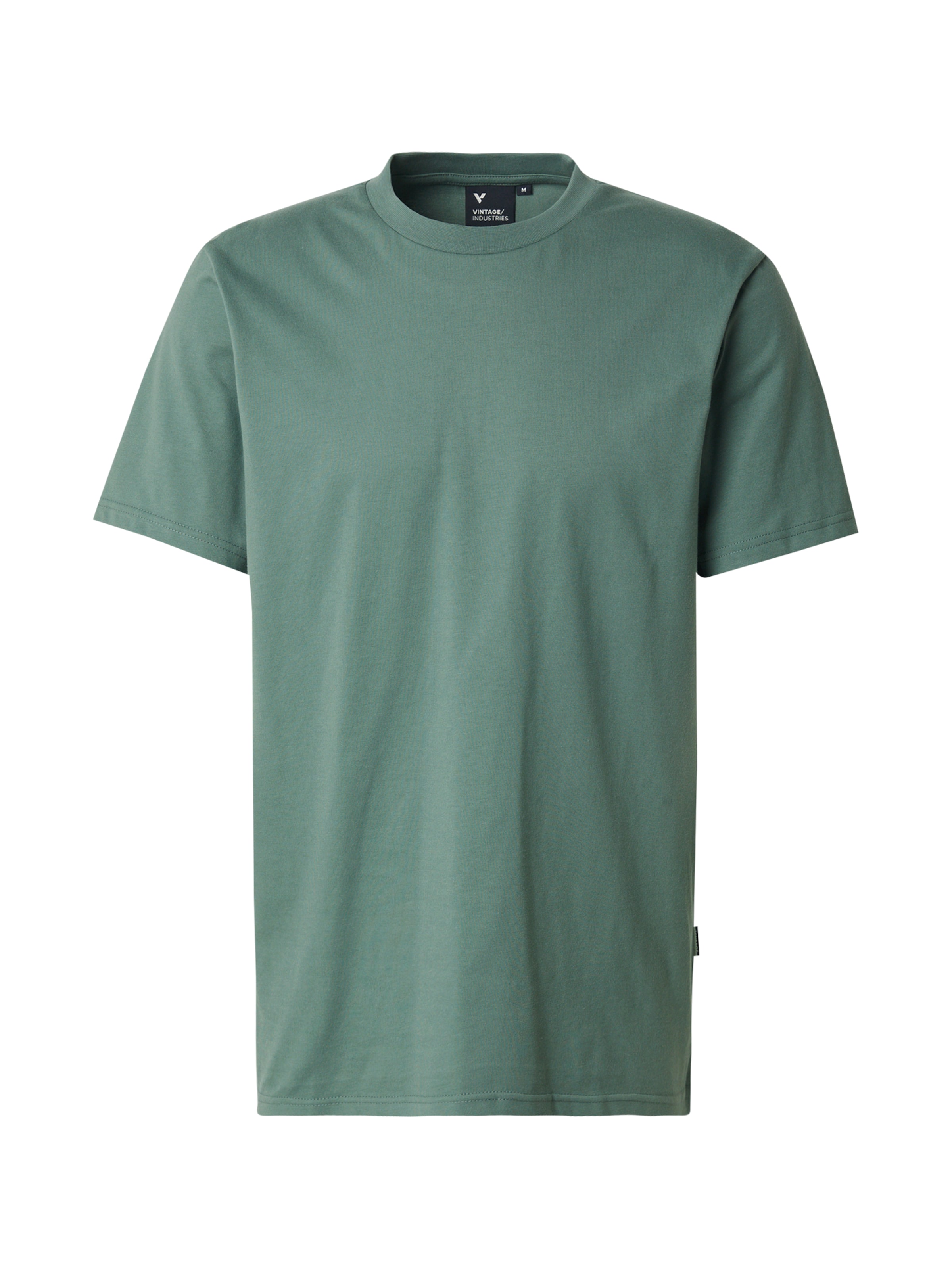 Vintage Industries Μπλουζάκι 'Devin' σε πράσινο: μπροστά