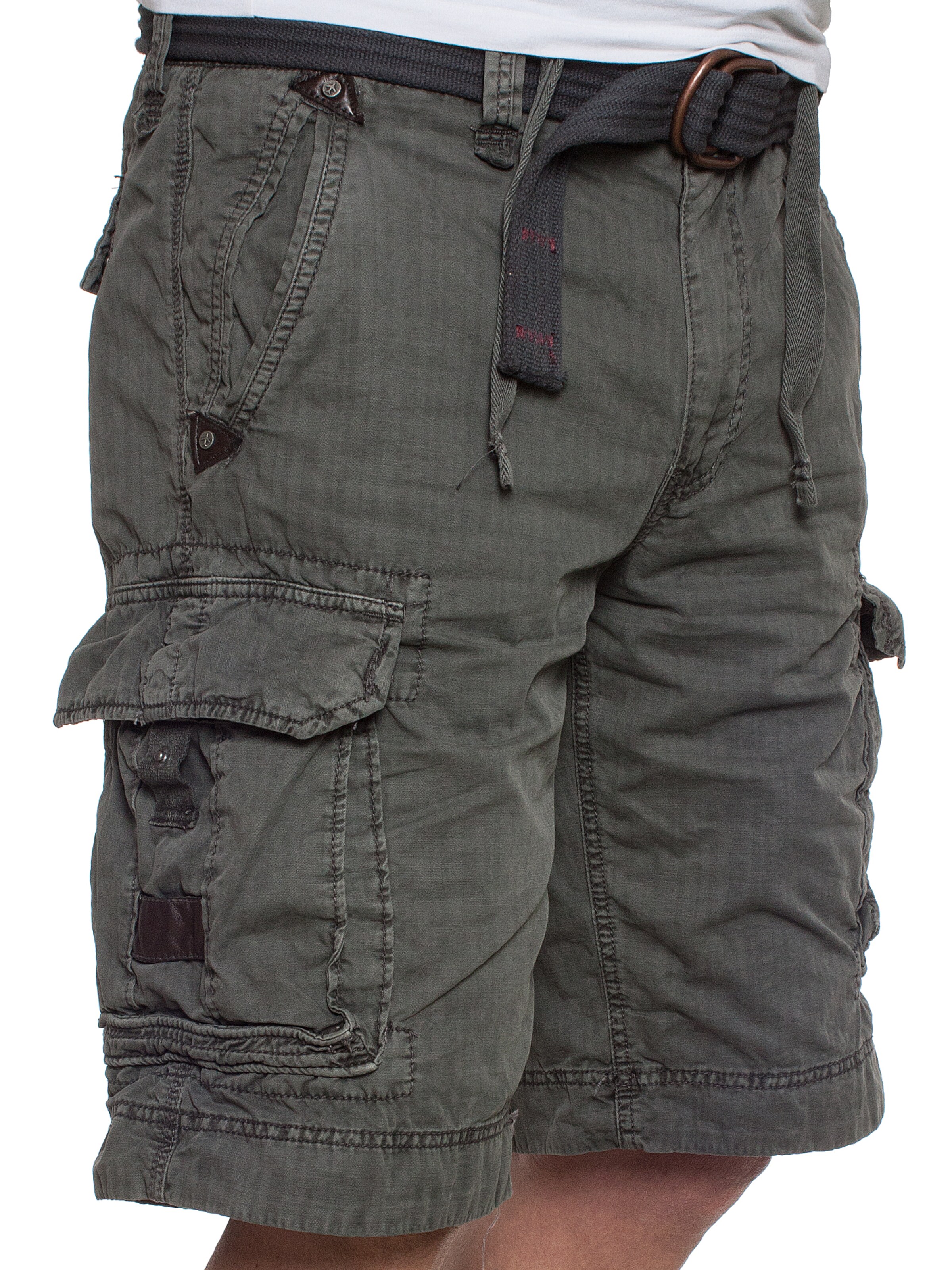 JET LAG Regular Cargo Pants 'Take Off 7' in Grey