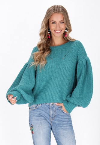 IZIA - Pullover em azul: frente