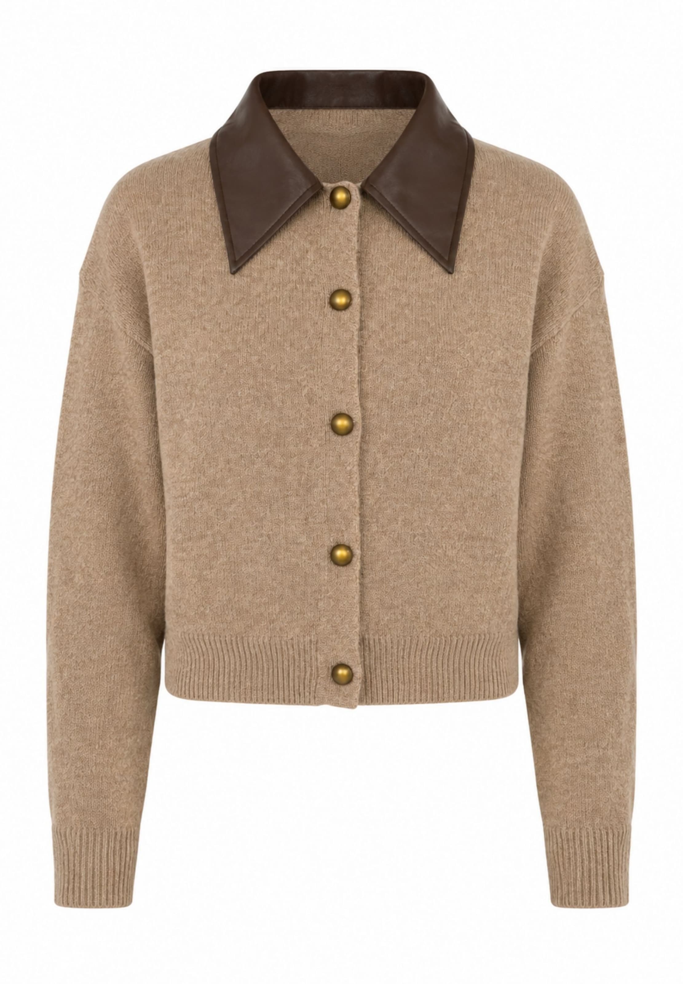 Cardigan Elara en marron : devant