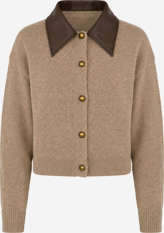 Cardigan Elara en marron : devant