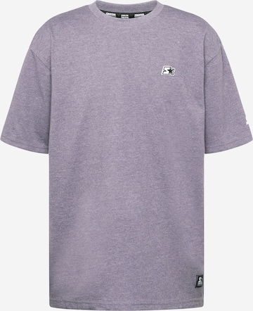 T-Shirt Starter Black Label en violet : devant