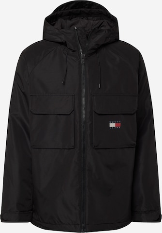 Tommy Jeans Winter Jacket in Black: front