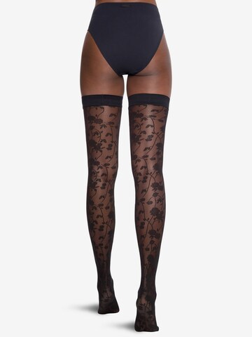 Chaussettes montantes 'Stay Up' Wolford en noir