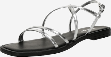 sidabrinė ABOUT YOU Basutės su dirželiais 'Melis': priekis