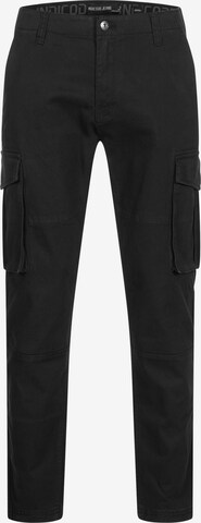 INDICODE JEANS Cargo Pants 'Mauricio' in Black: front