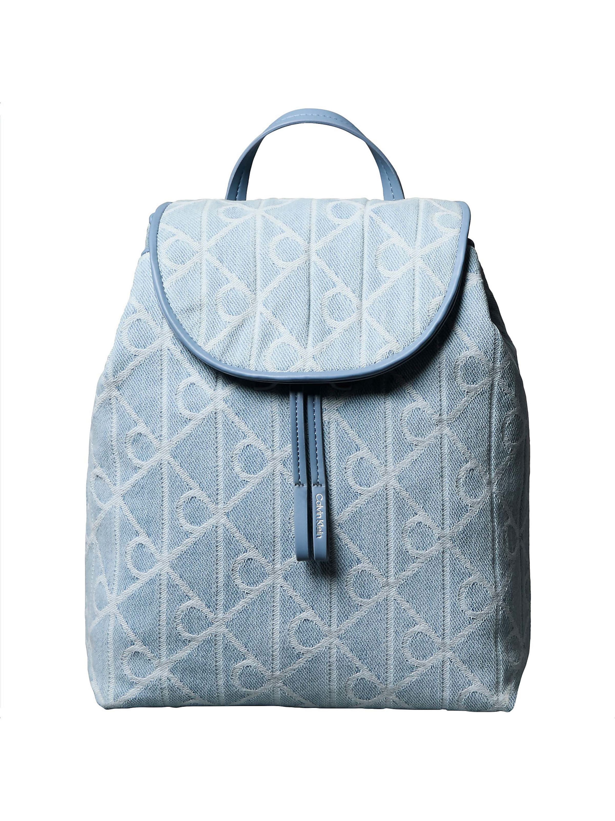 Calvin Klein Backpack in Light blue / White, Item view