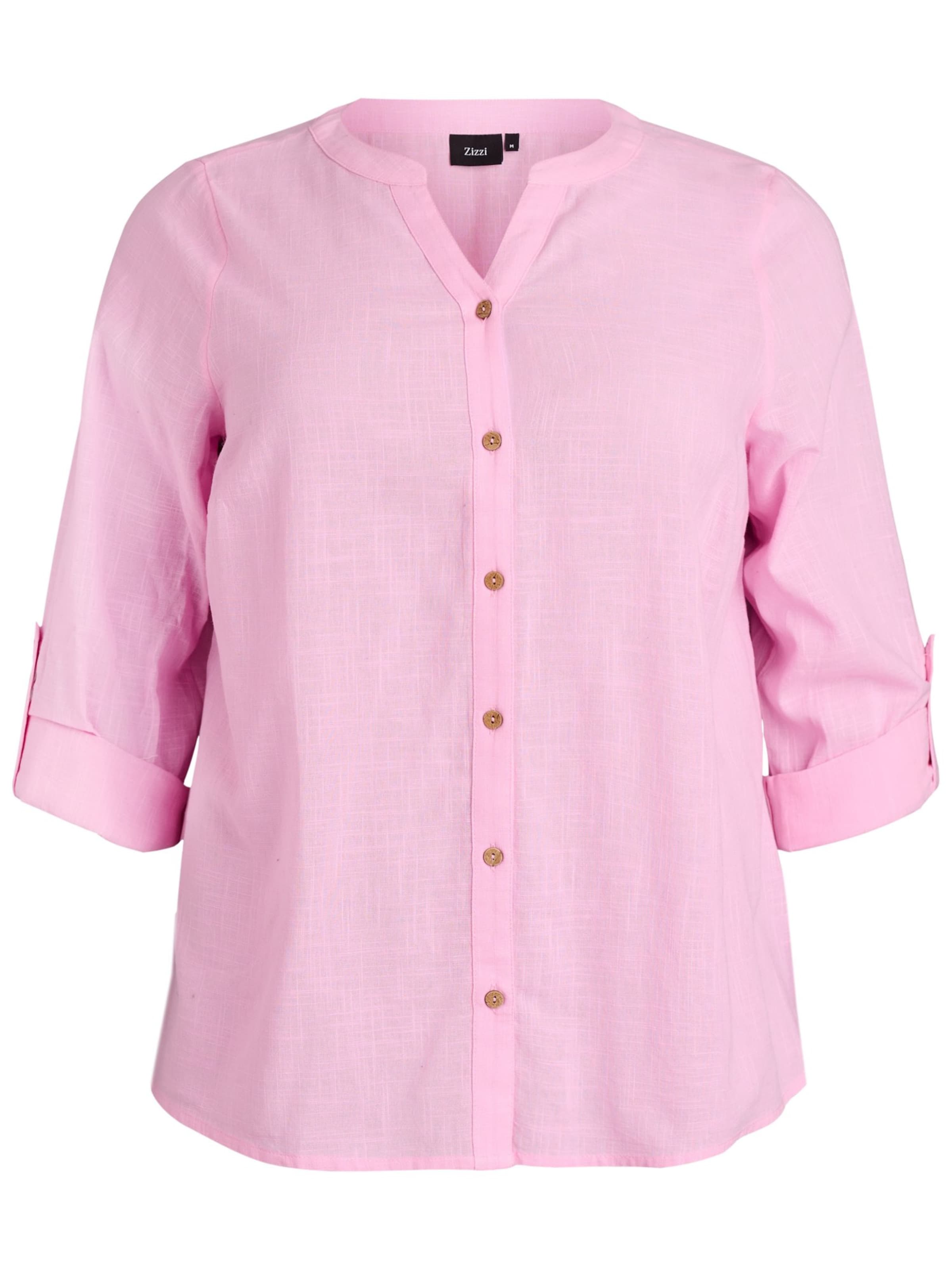 Zizzi Bluse 'CANANNA' in Pink: Vorderseite