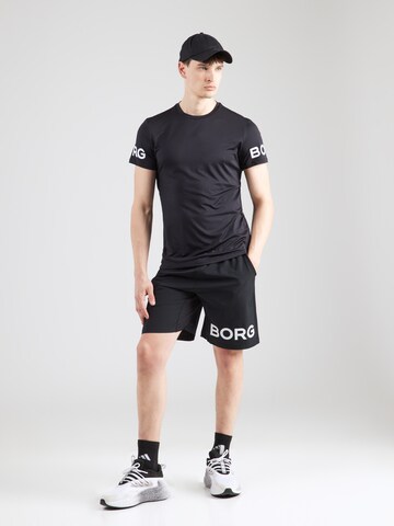 BJÖRN BORG Performance shirt 'BORG' in Black