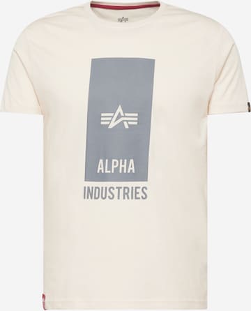 balts ALPHA INDUSTRIES T-Krekls: no priekšpuses