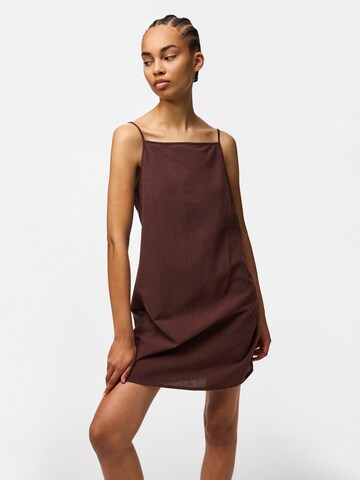 PIECES Summer Dress 'PCPiva' in Brown