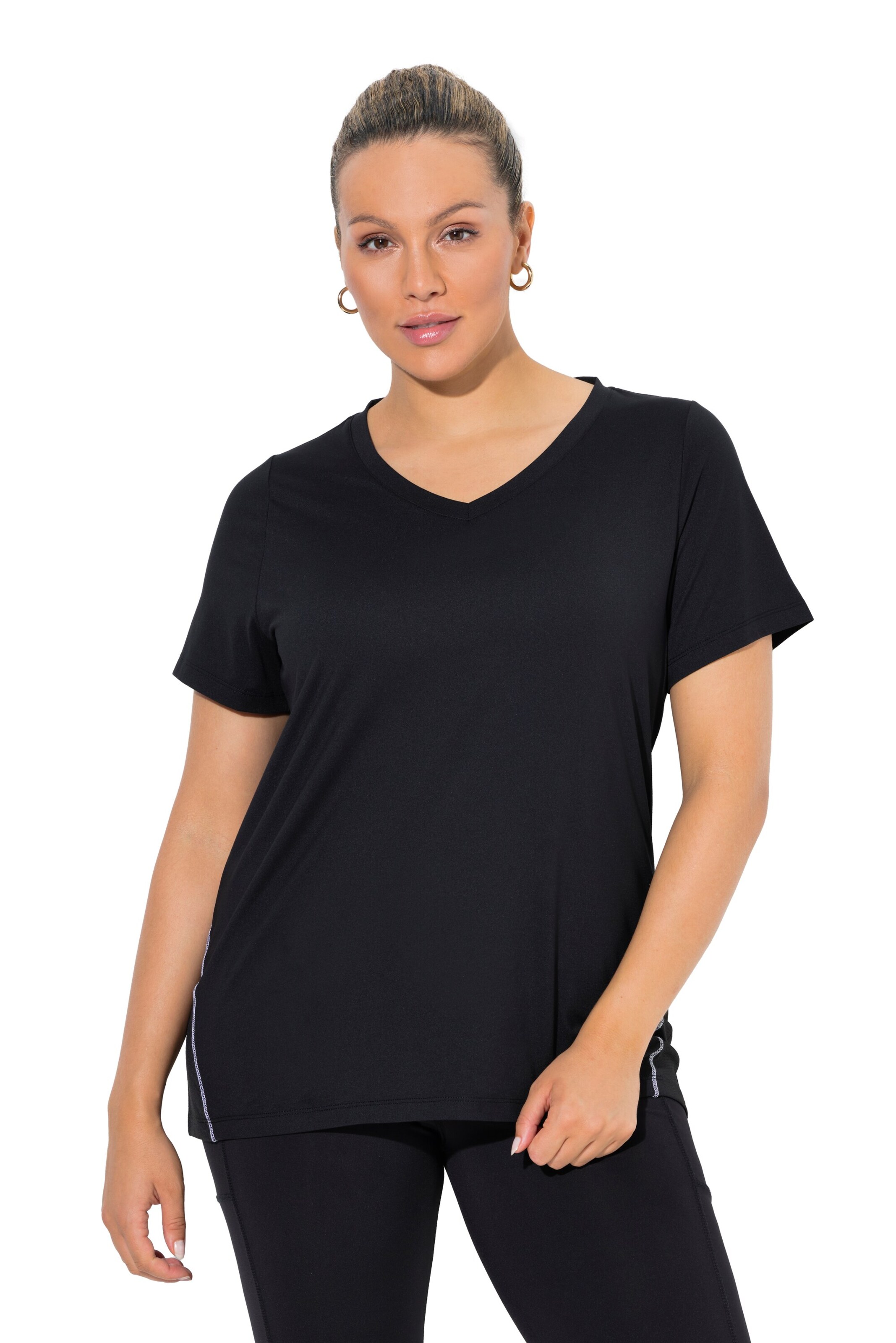 Ulla Popken Shirt in Black: front