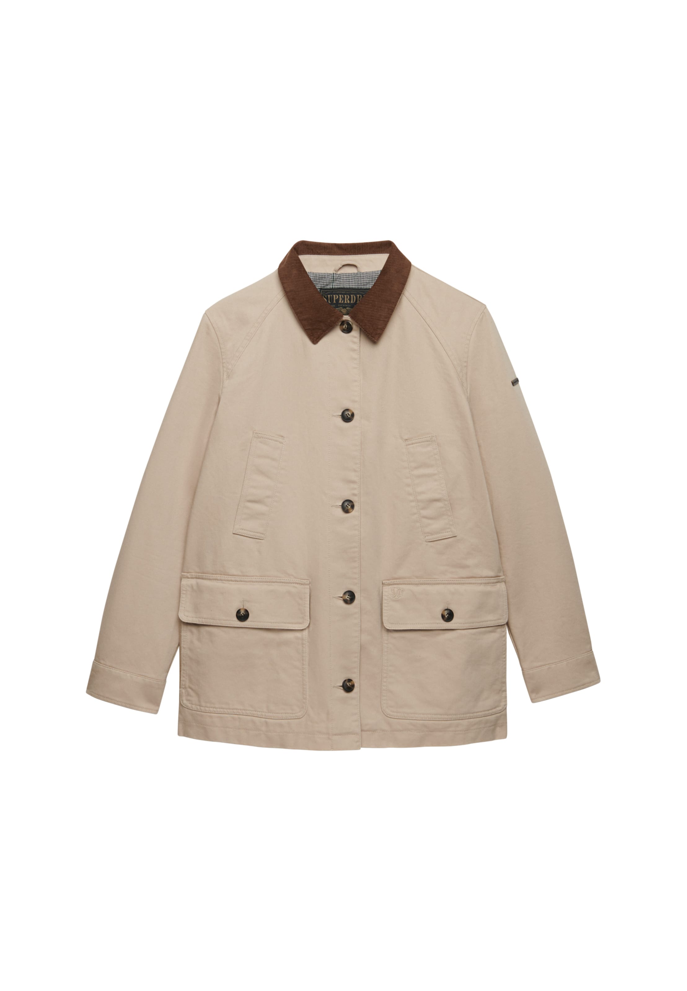 Superdry & Co Tussenjas 'Barn' in Bruin: voorkant