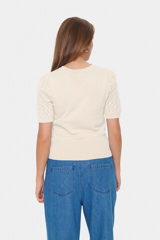 SAINT TROPEZ Pullover 'KarnaSZ' in Beige