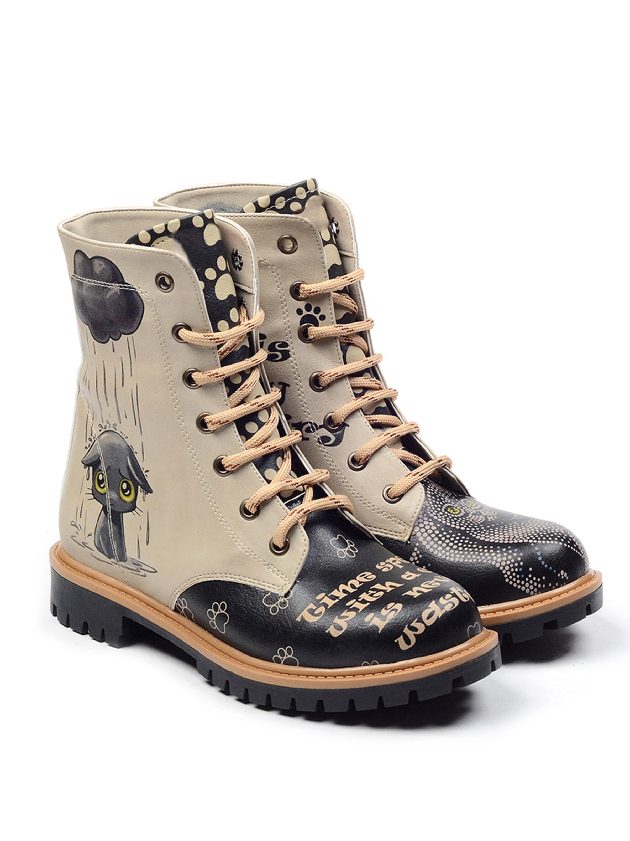 Goby Schnürstiefel 'Goby  TMS102'‌‌‌‌‌‌‌‌‌ in Beige: Vorderseite