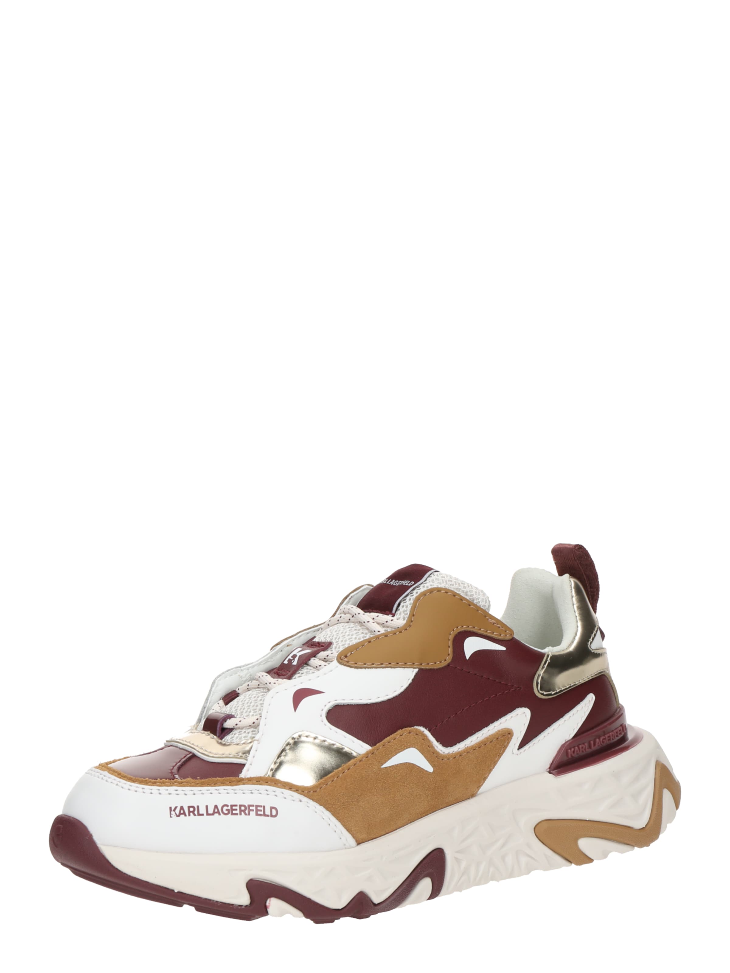 Karl Lagerfeld Nízke tenisky - pueblo / burgundská / strieborná / biela, Produkt