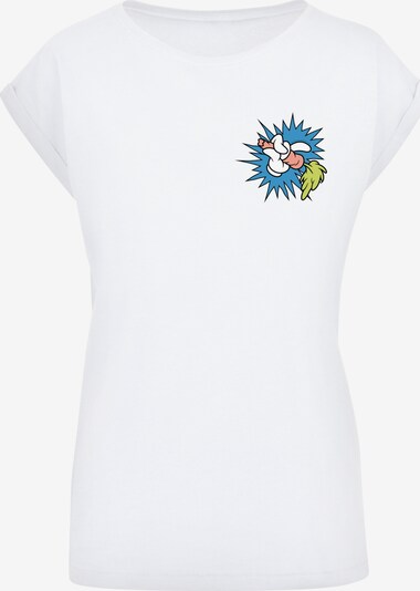 F4NT4STIC Shirt 'Looney Tunes Bugs Bunny Carrot' in de kleur Blauw / Lichtgroen / Mandarijn / Wit, Productweergave