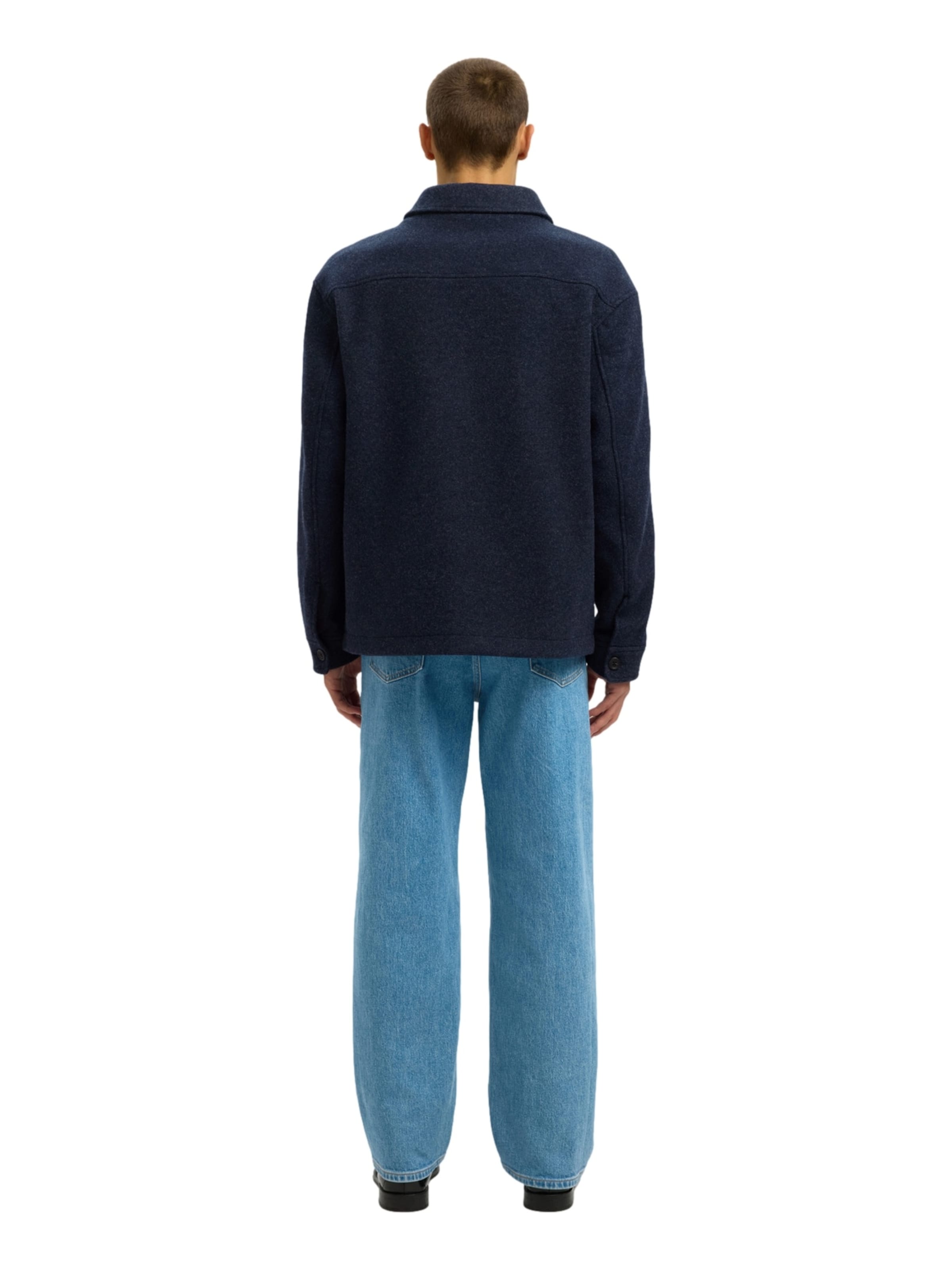 SELECTED Демисезонная куртка 'SLHMitch' в Синий