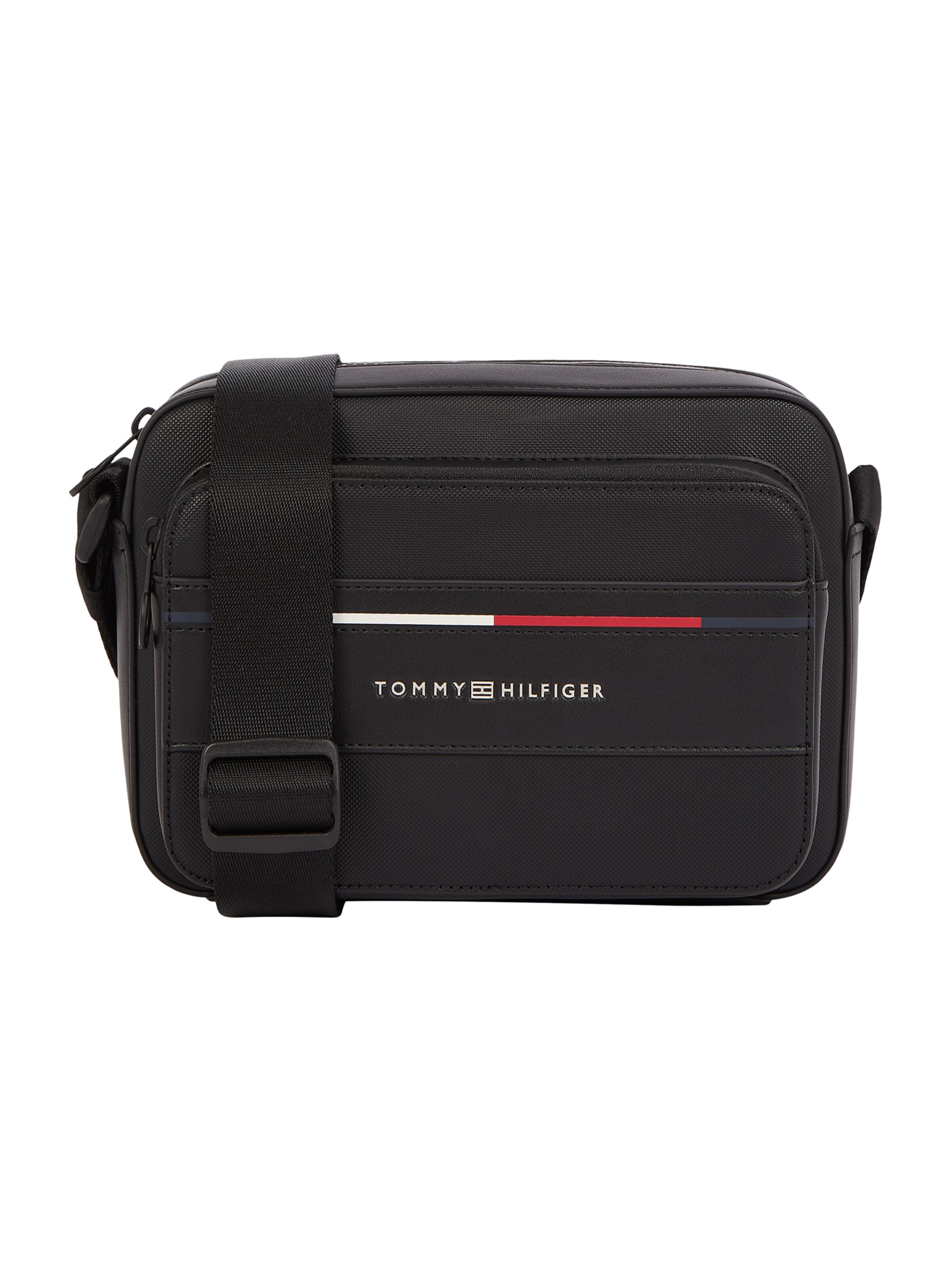 TOMMY HILFIGER Crossbody Bag 'Foundation' in Black: front