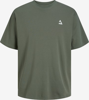 Tricou 'Triangle' de la JACK & JONES pe verde: față