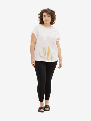 T-shirt Tom Tailor Women + en blanc