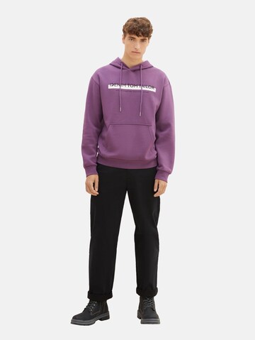 TOM TAILOR DENIM Sweatshirt in Purple