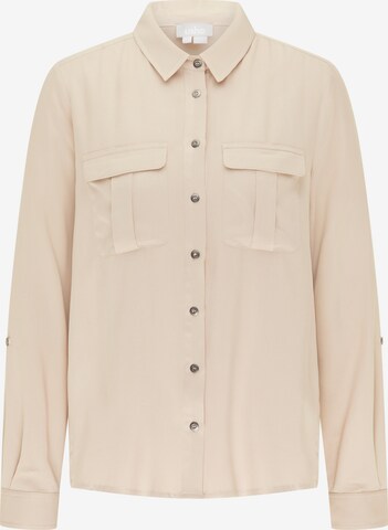 Camicia da donna di Usha in beige: frontale