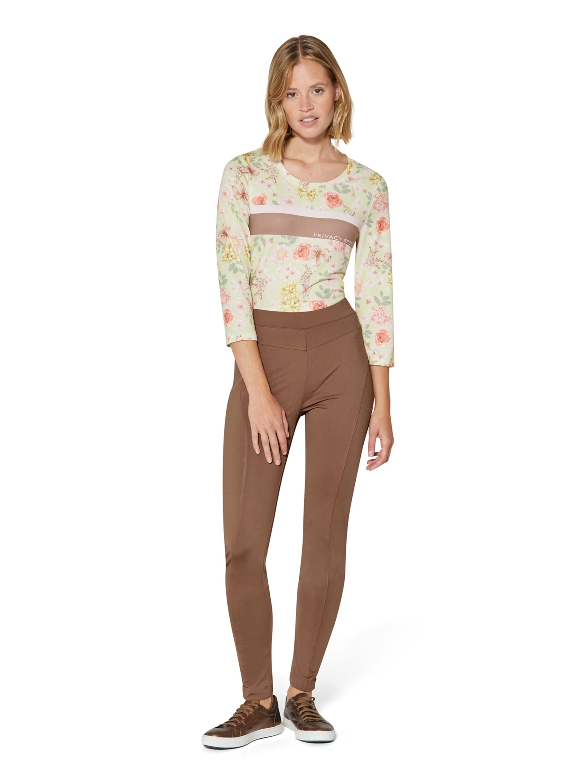 MADELEINE Slimfit Broek in Bruin