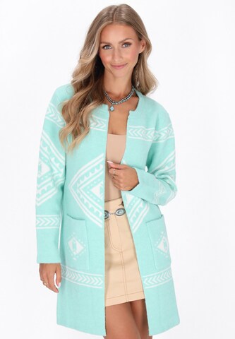 Cardigan IZIA en bleu : devant