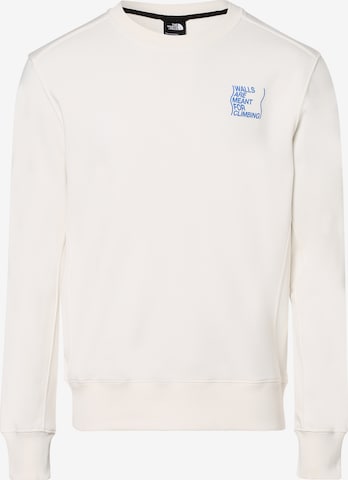 THE NORTH FACE Sweatshirt in White: front