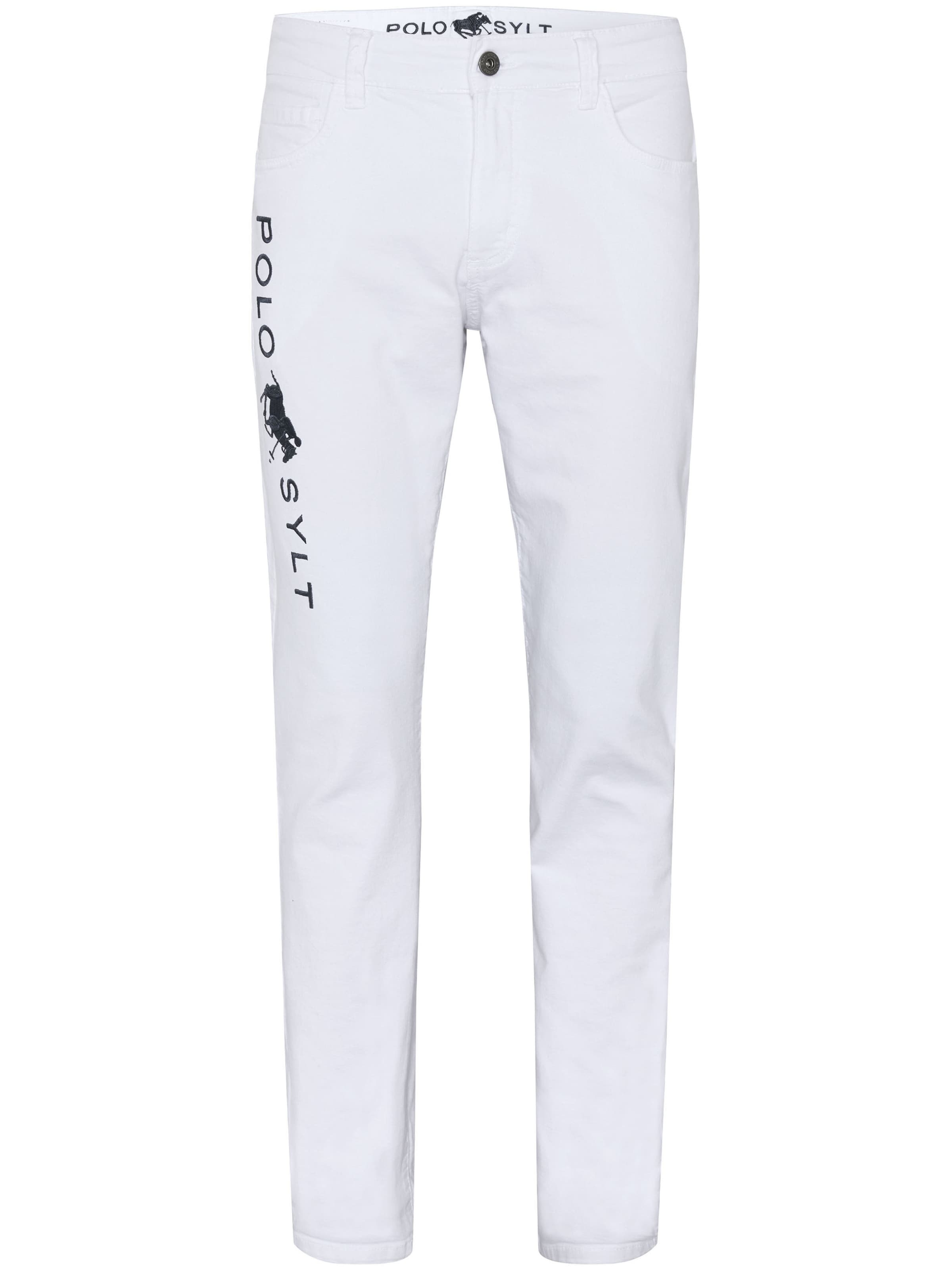 Polo Sylt Slim fit Jeans in White: front