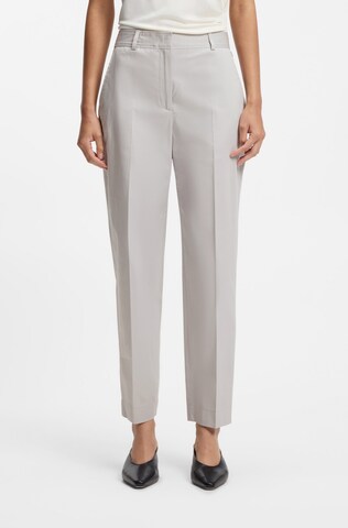 BOSS Tapered Pants 'Tecarino' in Grey: front