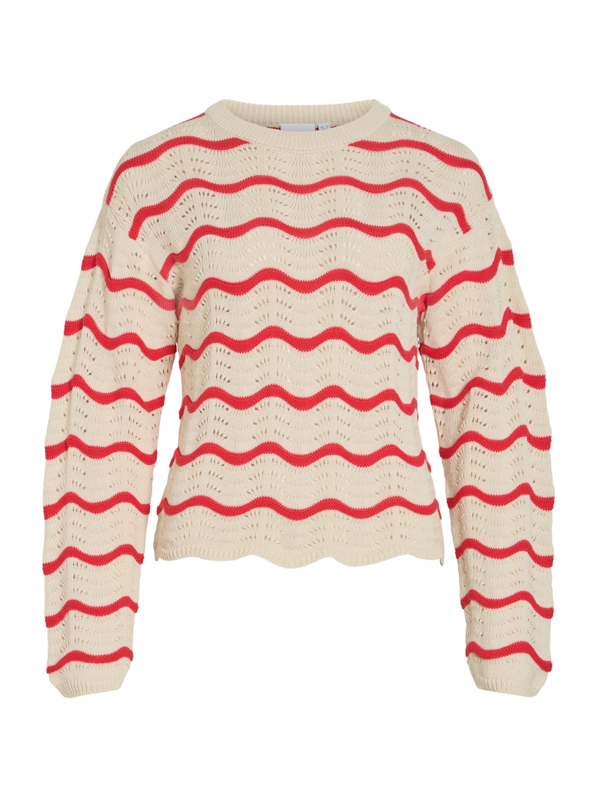 VILA Kampsun 'VIWAVE', värv beež: eest vaates