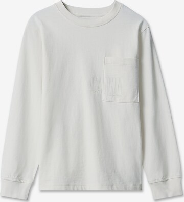 Pull-over Calvin Klein Jeans en blanc : devant
