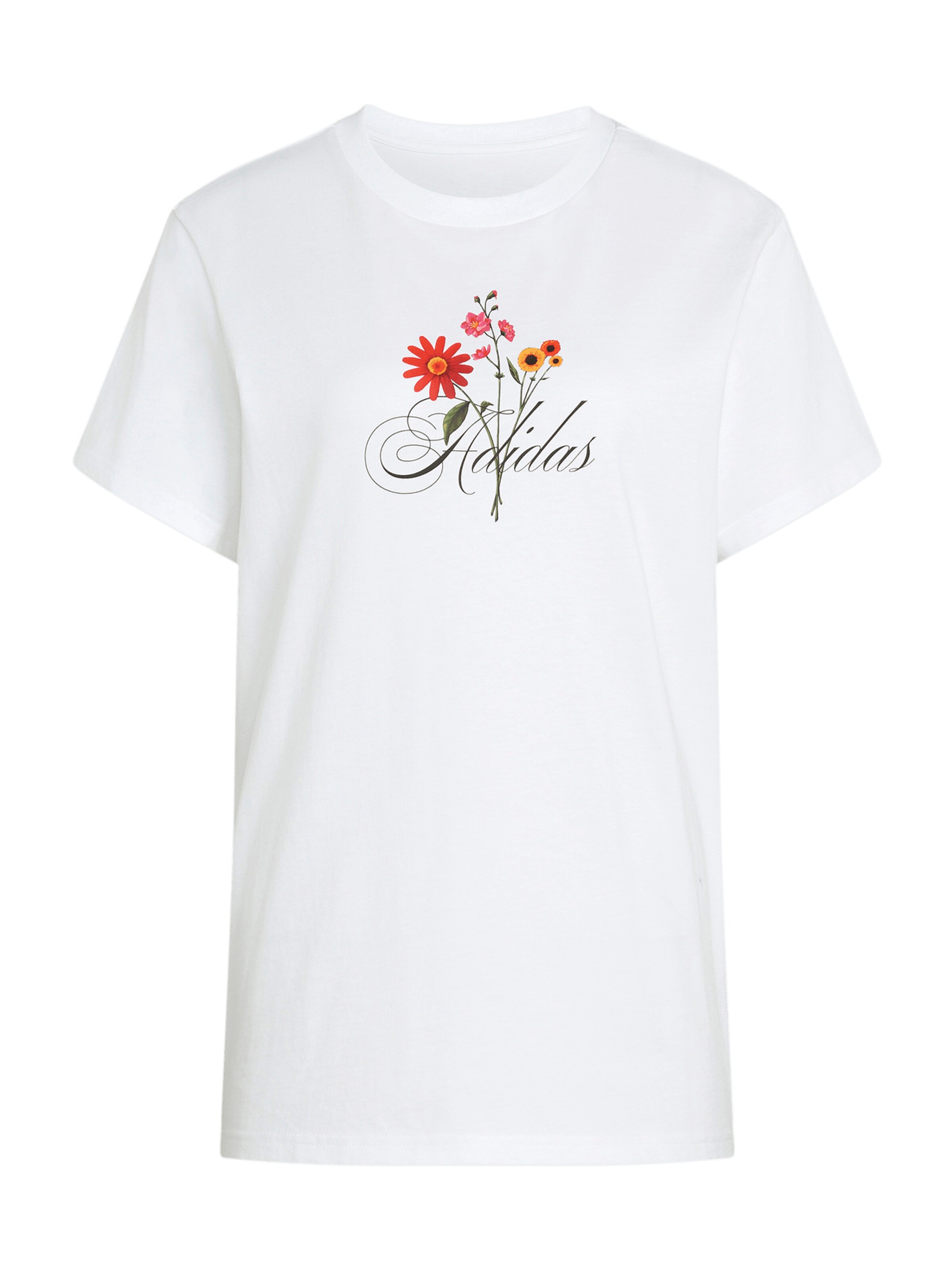 ADIDAS SPORTSWEAR Camisa funcionais 'FLORAL' em XS em amarelo / vermelho / preto / branco, Vista do artigo