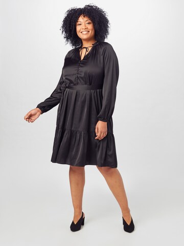 Guido Maria Kretschmer Curvy Collection Cocktail Dress 'Rosalie' in Black: front