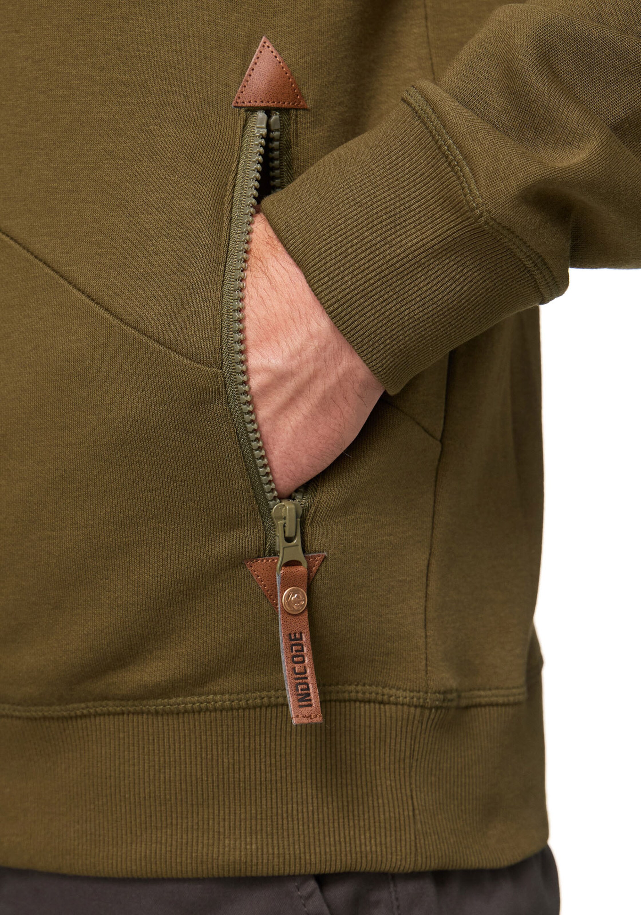 INDICODE JEANS Sweatshirt in Green