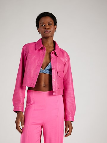 Veste mi-saison 'Go Out' FREAKY NATION en rose : devant