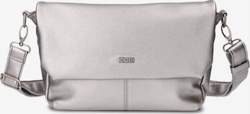 Borsa a mano 'Mademoiselle' di ZWEI in argento: frontale