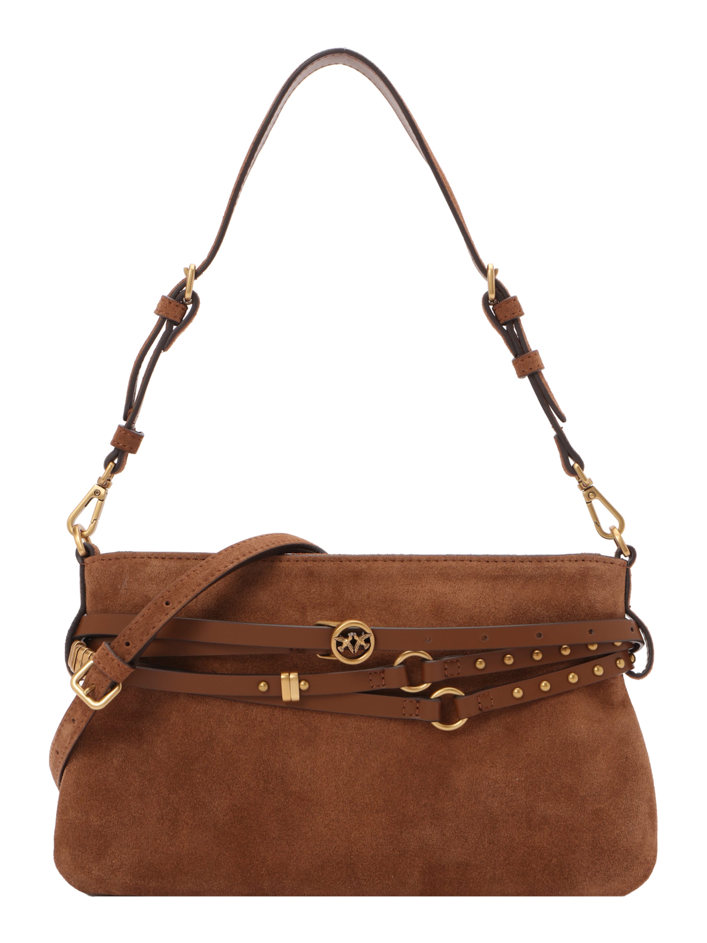 Sac bandoulière PINKO en marron : devant