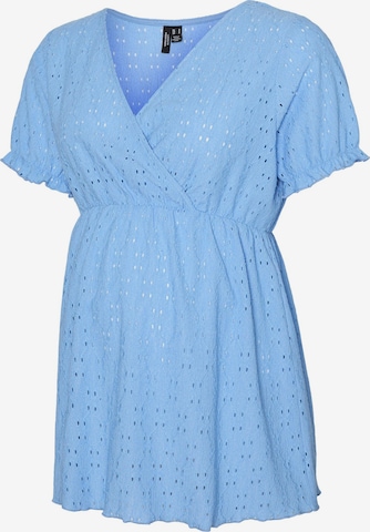 Vero Moda Maternity Blouse 'VMMUlrikke' in Blauw: voorkant