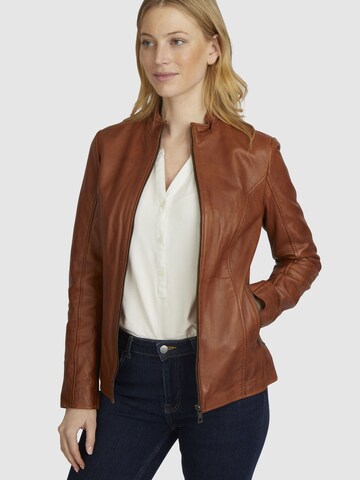 Veste mi-saison bugatti en marron : devant