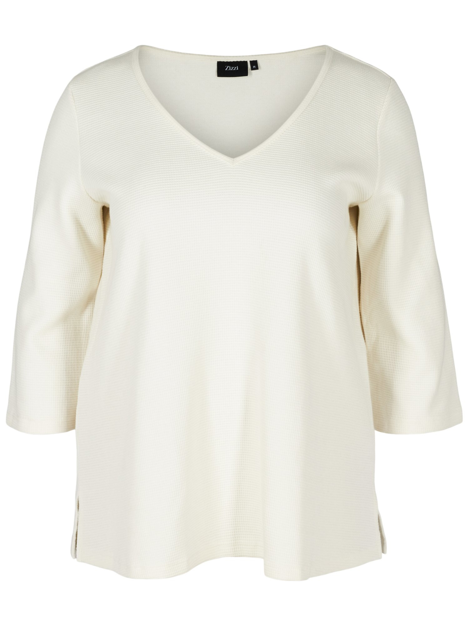 Zizzi Camicia da donna Ehanin in Bianco Naturale 