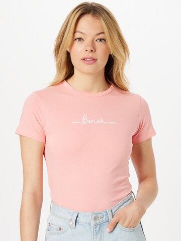 BENCH T-shirt 'Abelia' i rosa: framsida