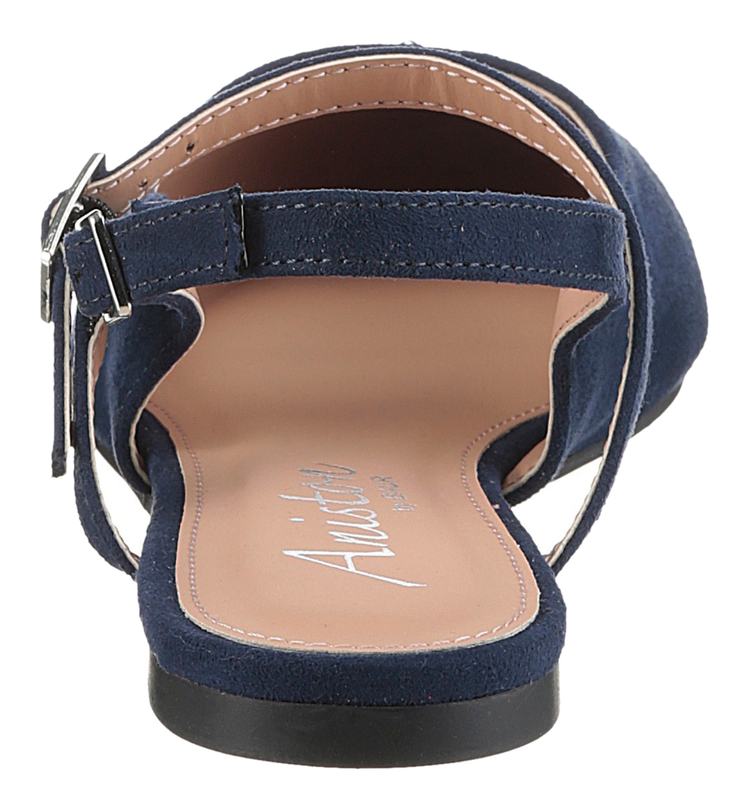 Aniston Ballet Flats with Strap in Blue