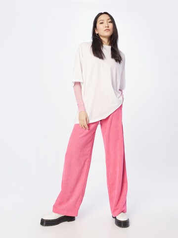 Wide Leg Pantalon 'PINOLA' Noisy may en rose