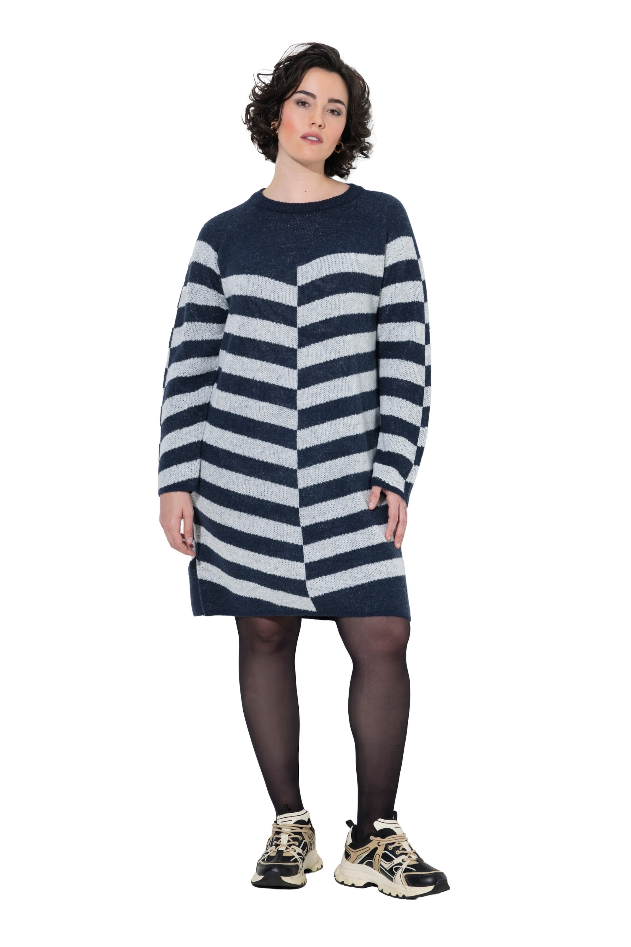 Ulla Popken Jurk in Blauw: voorkant