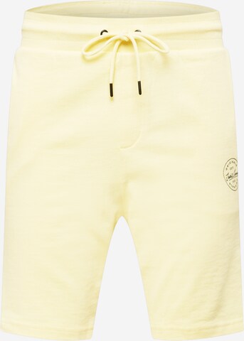 JACK & JONES Regular Trousers 'Shark' in Yellow: front