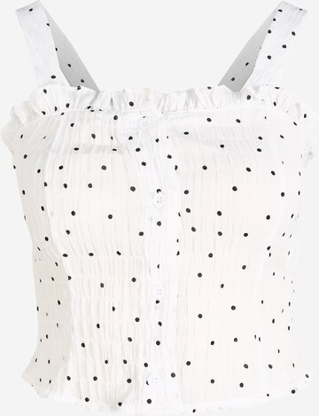 Missguided Petite Top in White: front